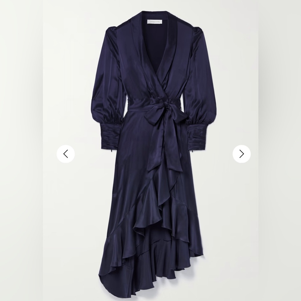 Zimmerman midi dress with balloon sleeves